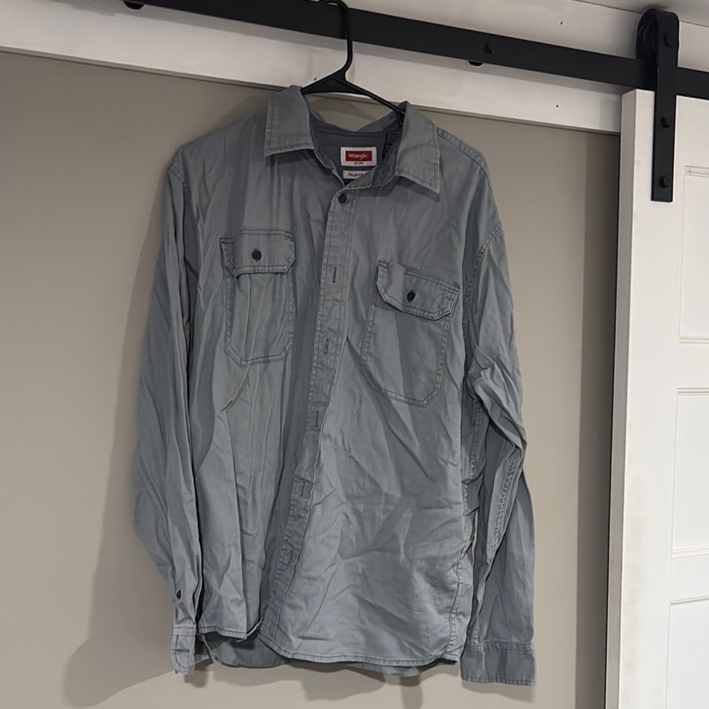 Wrangler Light Gray Casual Shirt